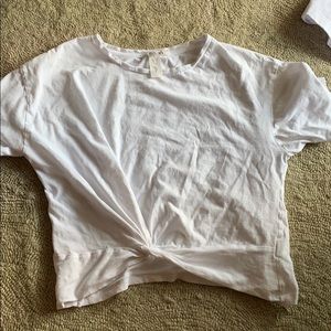 White crop top
